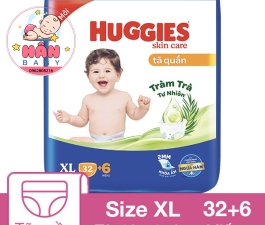 Tã quần Huggies Skincare size XL 38 miếng (12 - 17 kg)